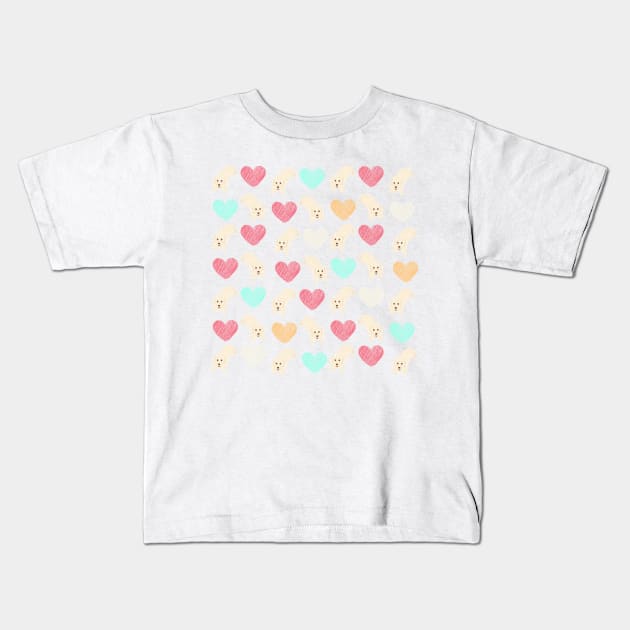 awww my heart Kids T-Shirt by PatternbyNOK